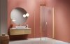 Radaway Nes 6 Kds I Brushed Light Gold kabina 120x80cm prawa szczotkowane jasne złoto 10023120-98-01R/10043080-98-01